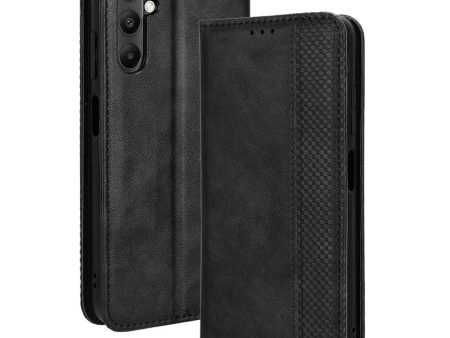 Bofink Vintage Samsung Galaxy A05s leather case - Black Hot on Sale