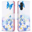 Wonderland Samsung Galaxy A05s flip case - Butterfly and Flowers Supply