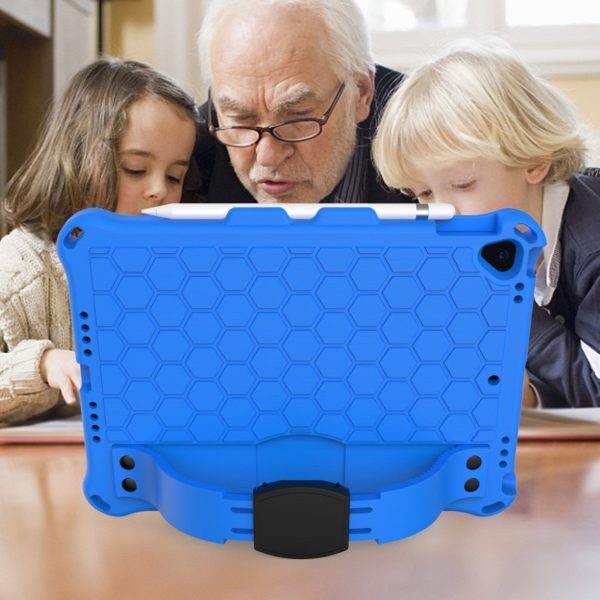 iPad 10.2 (2019) honeycomb EVA silicone combo case - Blue For Cheap