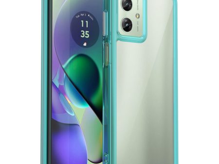 Motorola Moto G54 smart acrylic cover - Transparent Blue Sale