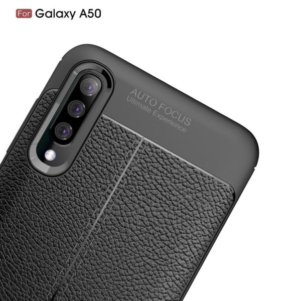 Samsung Galaxy A50 litchi case - Black Online Hot Sale