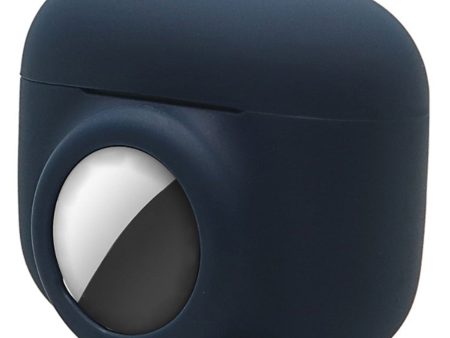 2-in-1 AirPods Pro   AirTags silicone case - Dark Blue Cheap