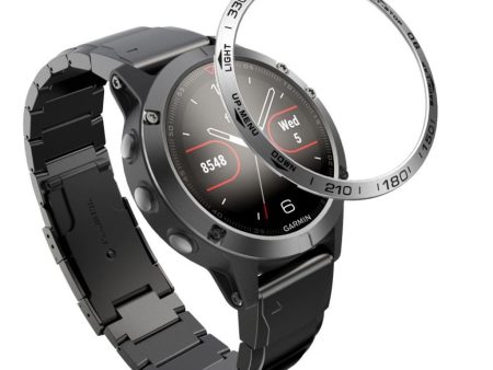 Garmin Fenix 5 cool stainless steel bezel - Silver   Black For Discount