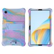 Samsung Galaxy Tab A9 Case - Tablet Cover with Shoulder Strap in Camouflage    Light Purple Online Hot Sale