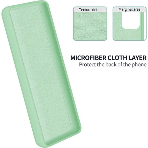 Matte liquid silicone cover for Motorola Edge 40 Neo - Green Sale