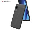 Samsung Galaxy A50 litchi case - Black Online Hot Sale