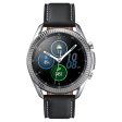 Samsung Galaxy Watch 3 (41mm) wave style dial bezel - Silver Hot on Sale