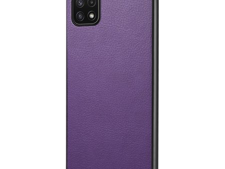 Matte and sleek textured Samsung Galaxy A22 5G cover - Purple Online now