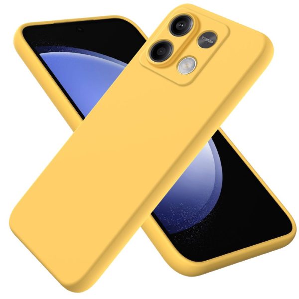 Matte liquid silicone Xiaomi Redmi Note 13 cover - Yellow Online Hot Sale