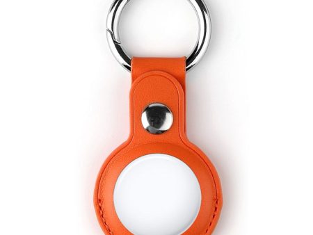 AirTags split leather cover with keyring - Orange Online now