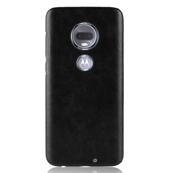 Motorola Moto G7 litchi texture leather case - Black Online Hot Sale