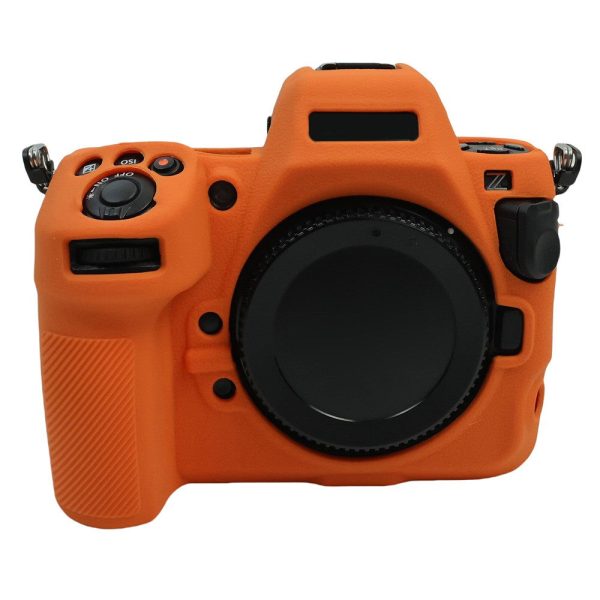 Nikon Z 8 Camera Case Silicone Anti-Scratch Sleeve - Orange For Cheap