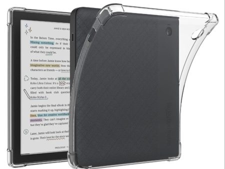 Kobo Libra Colour Case Four Corner Protection Transparent Tablet Flexible Cover Fashion