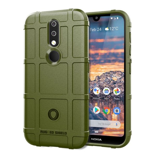 Nokia 4.2 anti-shock square case - Green Online Sale