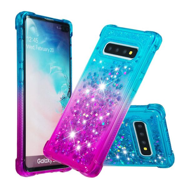 Samsung Galaxy S10 Plus gradient glitter case - Baby Blue   Purple Online Hot Sale