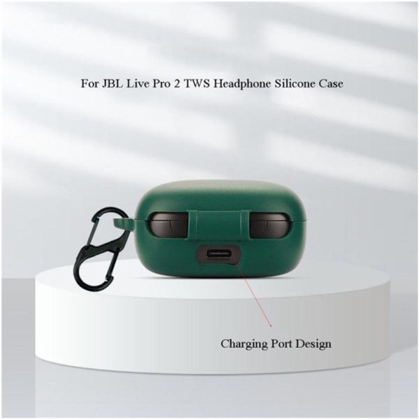 JBL Live Pro 2 silicone case with buckle - Blackish Green For Cheap