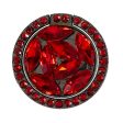 Jewel rhinestone style smartphone ring holder - Red Fashion