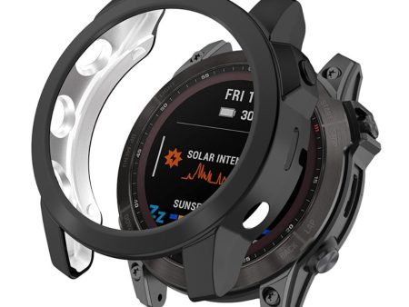 Garmin Fenix 7X electroplating cover - Black Hot on Sale