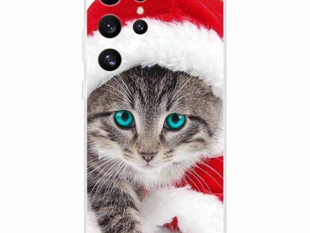 Imagine Samsung Galaxy S24 Ultra cover - Cat With Red Hat For Cheap