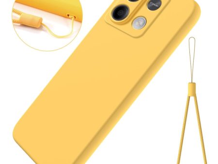 Matte liquid silicone Xiaomi Redmi Note 13 cover - Yellow Online Hot Sale