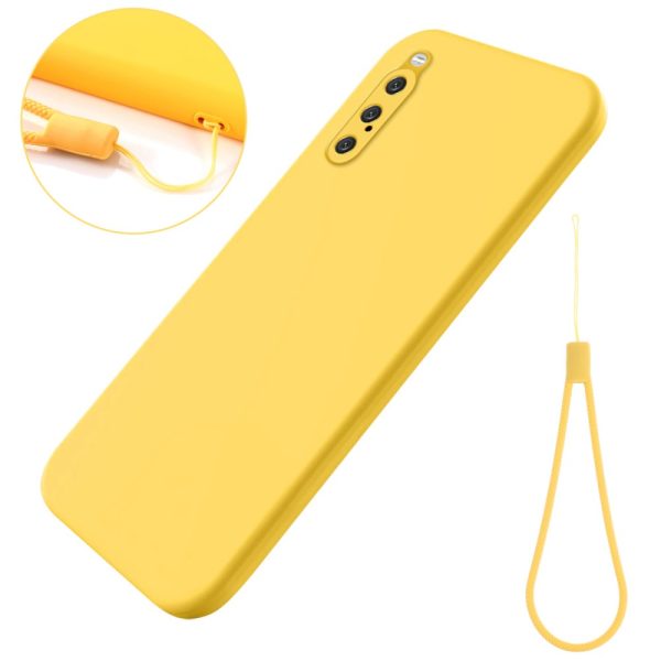 Matte liquid silicone cover for Sony Xperia 10 V - Yellow Online Hot Sale