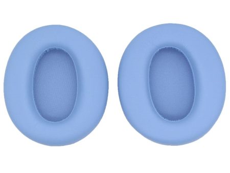 JZF-498 1 Pair Edifier W820NB Headphone Earpads Sponge+Protein Leather Ear Cushions - Blue on Sale