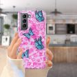 Marble Samsung Galaxy S21 Plus 5G case - Butterfly and Flower For Discount