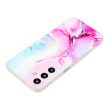 Marble design Samsung Galaxy A15 cover - Pink   Blue For Discount