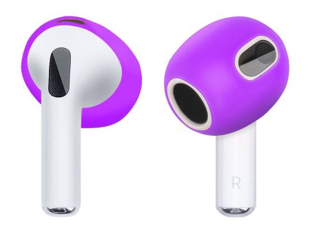 1 Pair AirPods 3 silicone cover - Dark Purple Supply