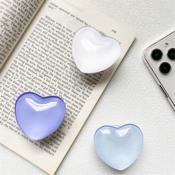 Cute heart shape phone holder - Baby Blue Online Hot Sale