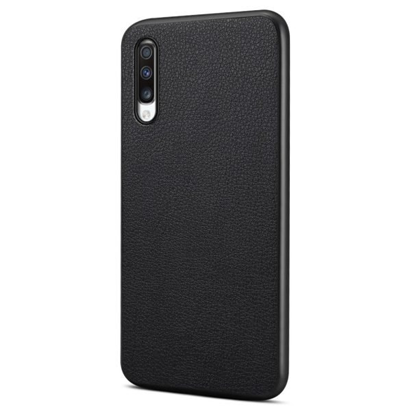 Matte and sleek textured Samsung Galaxy A70 cover - Black For Discount