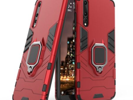 Huawei P20 Pro cool guard kickstand combo case with ring holder - Red Online Hot Sale