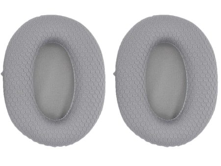 JZF-501 1 Pair Razer Opus X Headphone Earpads Sponge+Mesh Cloth Ear Cushions - Grey Hot on Sale