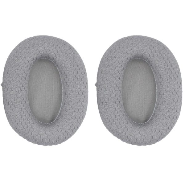 JZF-501 1 Pair Razer Opus X Headphone Earpads Sponge+Mesh Cloth Ear Cushions - Grey Hot on Sale