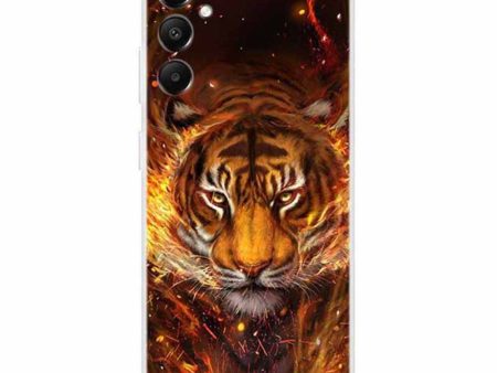 Imagine Samsung Galaxy A05s cover - Flame Tiger For Discount