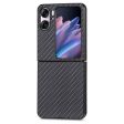 Oppo Find N2 Flip carbon fiber style leather cover - Black Supply