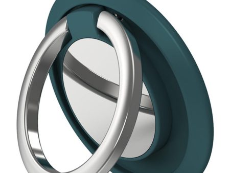 Universal magnetic rotatable phone ring holder - Midnight Green Online now