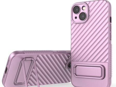 Protective anti-scratch cover with kickstand for iPhone 13 - Pink Sale