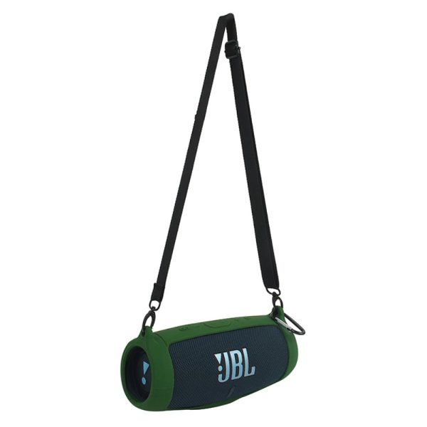 JBL Charge 5 silicone case + shoulder strap - Army Green For Cheap