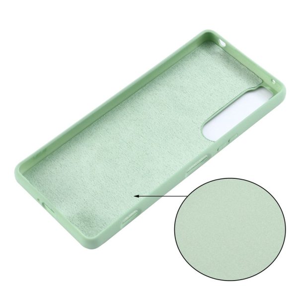 Matte liquid silicone cover for Sony Xperia 1 IV - Green Fashion