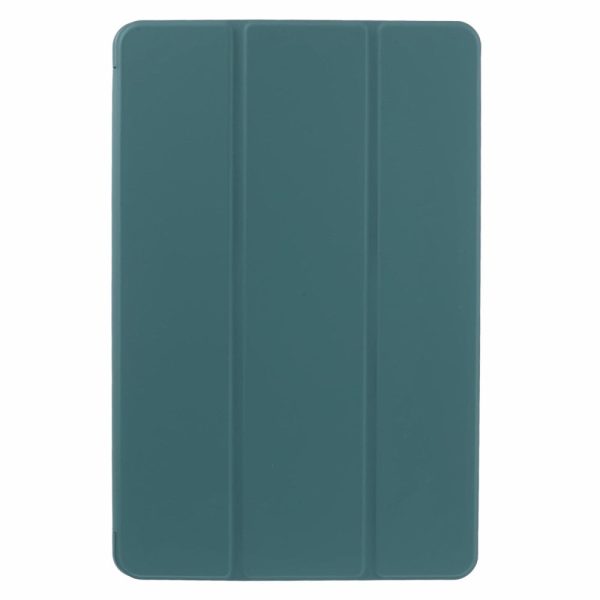 Honor Pad 9 Case Scratch Resistant Vegan Leather and Silicone Tri-fold Stand Tablet Cover - Blackish Green Supply