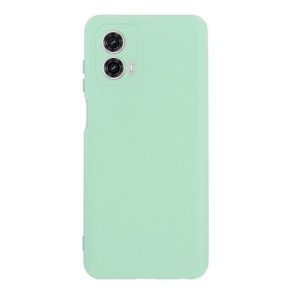 Matte liquid silicone cover for Motorola Moto G73 - Green Online Sale