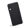 Matte and sleek textured Samsung Galaxy A70 cover - Black For Discount