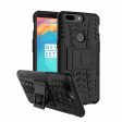 OnePlus 5T 2-in-1 tyre pattern TPU case - Black Fashion