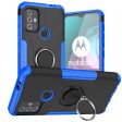 Kickstand cover with magnetic sheet for Motorola Moto G30   G10 - Blue Discount