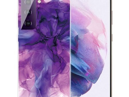 Marble Samsung Galaxy S21 FE case - Dreamy Purple Marble Hot on Sale