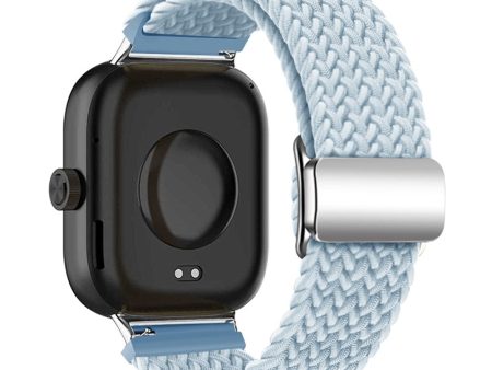 Xiaomi Smart Band 8 Pro   Redmi Watch 4 Loop Strap Magnetic Buckle Woven Watch Band - Mist Blue For Discount