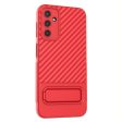 Protective anti-scratch cover with kickstand for Samsung Galaxy A14 5G - Red Online Sale