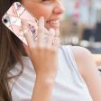 Marble patterned cover with ring holder for iPhone SE (2022)   2020   8 - Pink Flowers Online Hot Sale