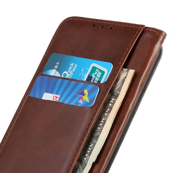 Wallet-style Google Pixel 9 leather case - Coffee Online